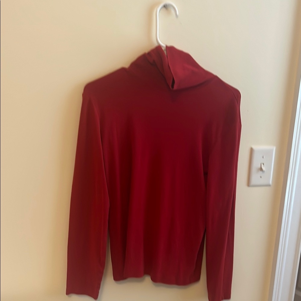 Red Long Sleeve Turtleneck